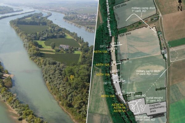 Un canal romano milenario descubierto bajo el Rin