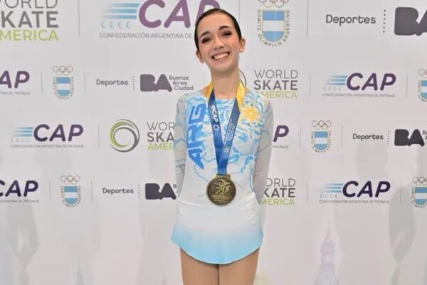 Patinadora de Banfield conquista Panamericano tras campaña solidaria