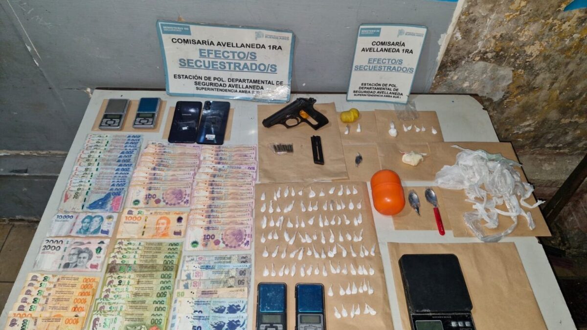 Detuvieron a mujer en Avellaneda por narcomenudeo