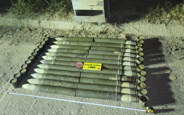 Encontraron más de 20 granadas en predio de Monte Grande