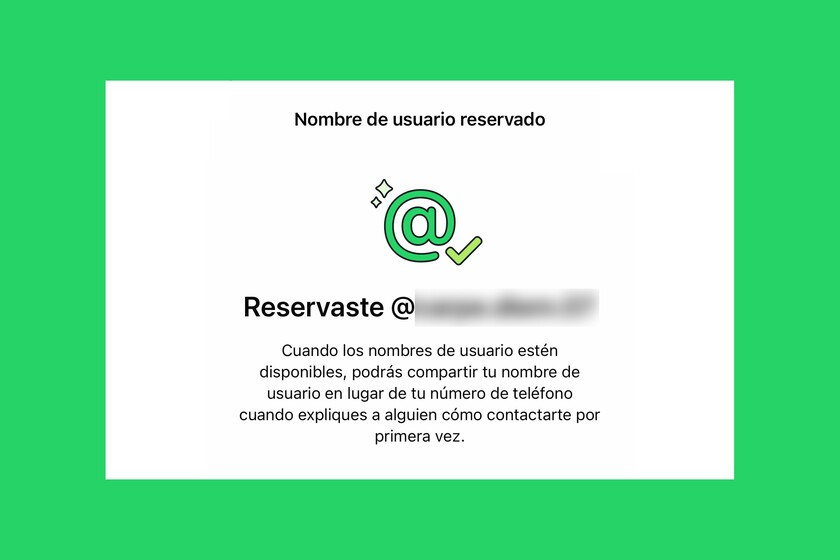 Cómo reservar nombre de usuario en WhatsApp y el obstáculo que encontré