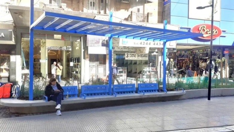 Remodelación de la peatonal Laprida avanza al 70% de su ejecución