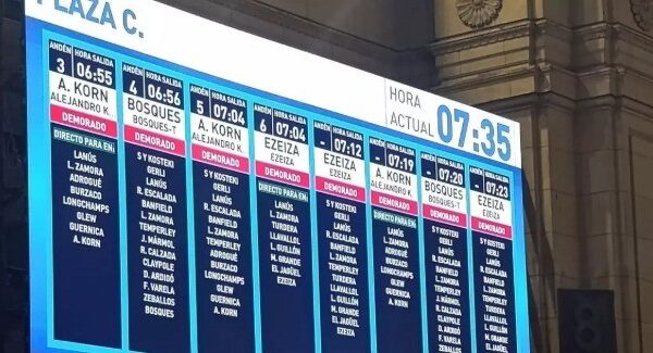 Una mañana muy complicada por demoras y cancelaciones en la Línea Roca