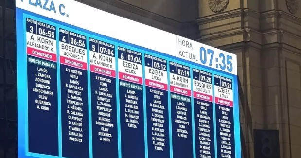 Una mañana muy complicada por demoras y cancelaciones en la Línea Roca