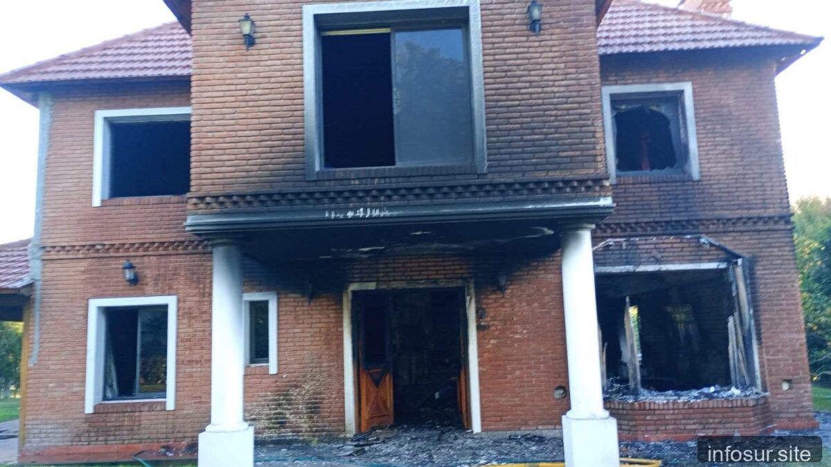 Se incendió una casona en un country de Canning