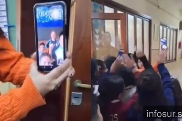Selección Argentina sorprendió a estudiantes de Rafael Calzada con videollamada inesperada