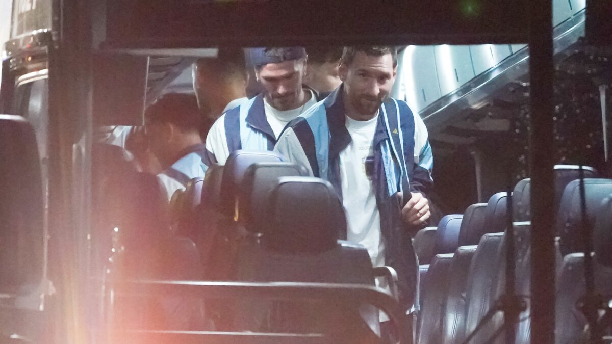 Messi en Atlanta: la llegada de los campeones del mundo a la sede de los octavos de final