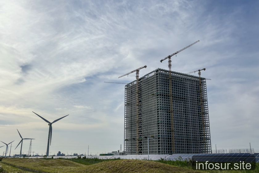 En Rudong, una batería gigante utiliza la gravedad para almacenar energía renovable