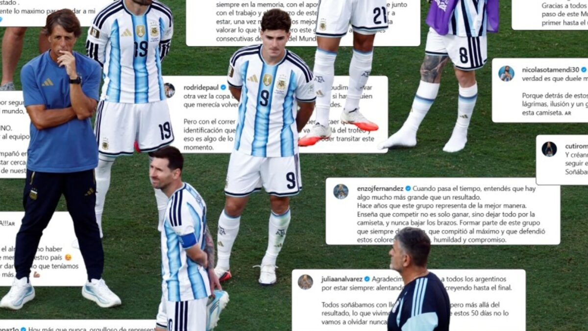 Dolor, críticas y silencio: los jugadores de Argentina hablaron tras perder la final del Mundial