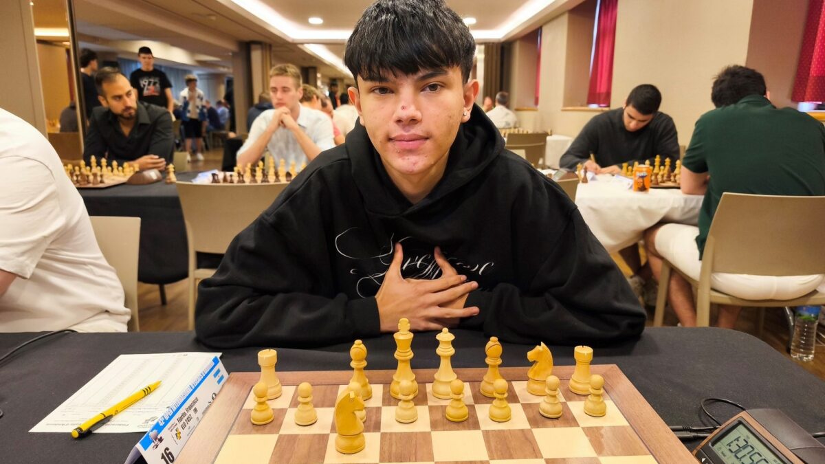 Francisco Fiorito, 15 años, gana en Andorra: el futuro del ajedrez argentino