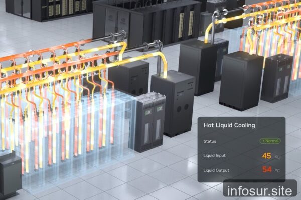 NVIDIA refuta mito de centros fríos: usa líquido a 45°C para mejorar eficiencia.