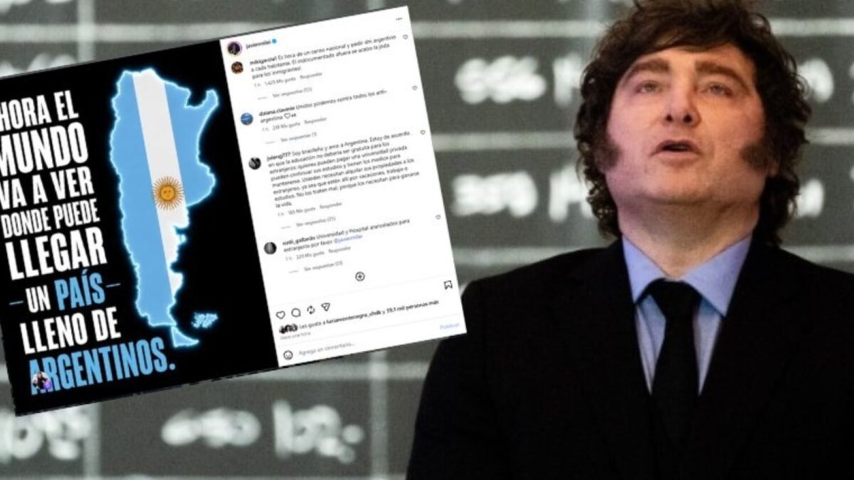 Milei criticó el «odio» hacia Argentina tras la derrota en el Mundial y llamó a expulsar a extranjeros que usan el sistema público.