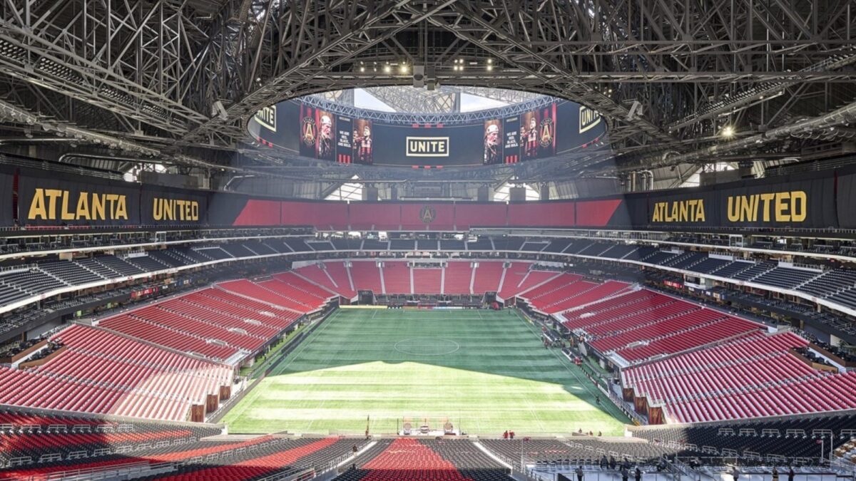 El estadio de Atlanta donde Argentina eliminó a Inglaterra