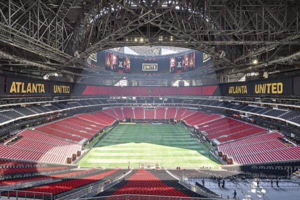 El estadio de Atlanta donde Argentina eliminó a Inglaterra