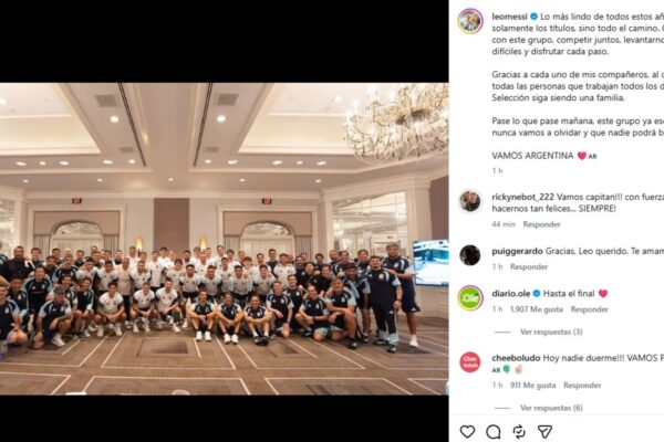 Messi despidió su etapa con un mensaje emotivo antes de la final contra España