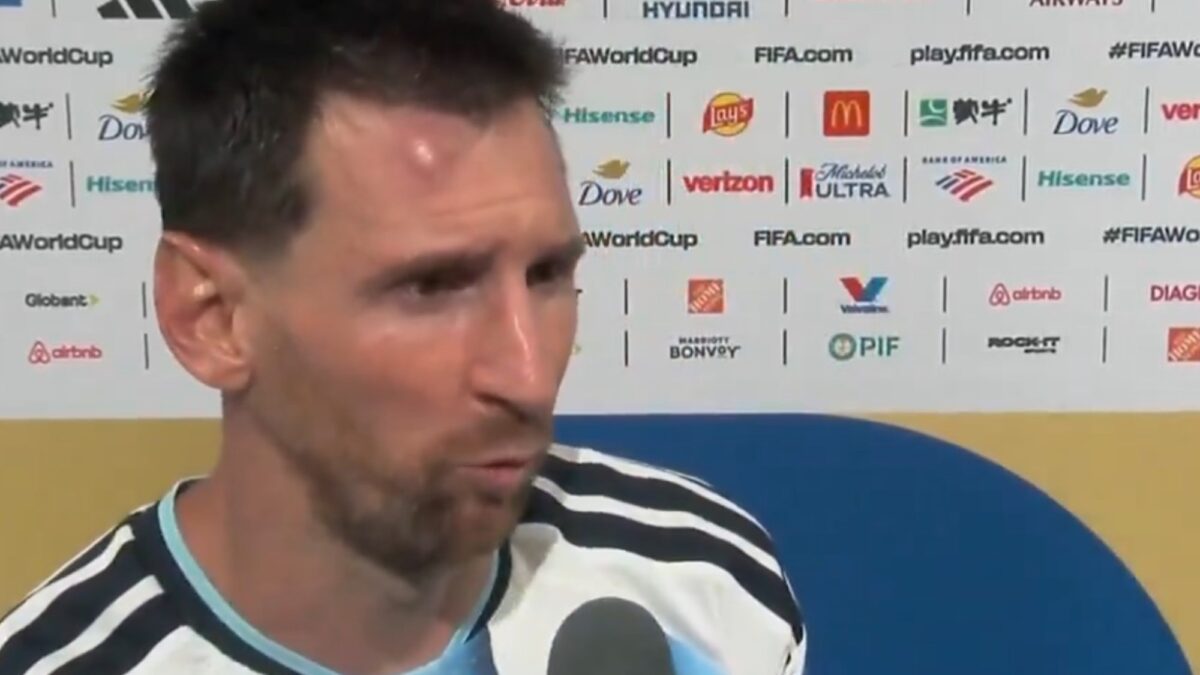 Messi se hirió en la frente, pero su gol definió la noche en Miami