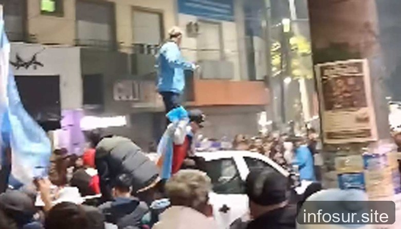 Incidentes en Monte Grande por festejos del pase a octavos