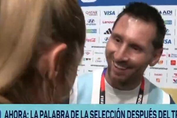 Messi saludó a Sofi Martínez: "Si te saludo porque te saludo"