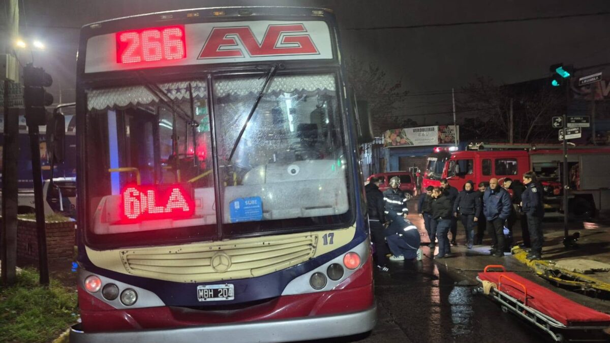 Chocó una moto con un interno de la línea 266 en Temperley Este