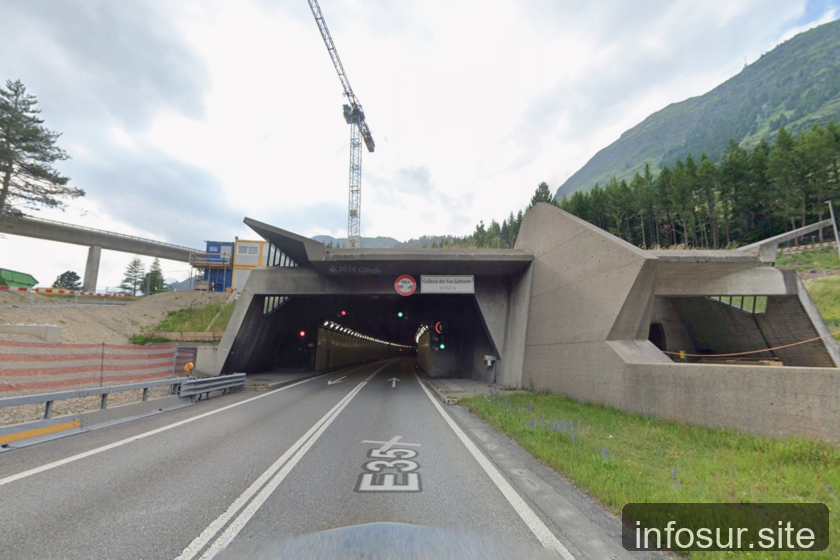 Joven alemán fue multado por circular a más de 170 km/h en túnel de San Gotardo