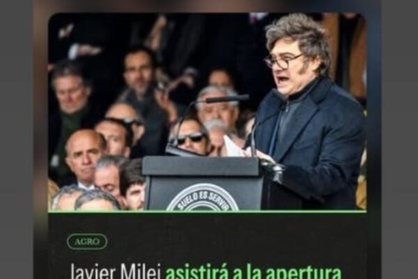Milei inaugura la Exposición Rural y anuncia reforma al Banco Central