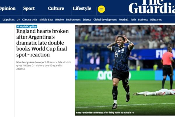Corazones rotos: así vieron los medios británicos la remontada argentina