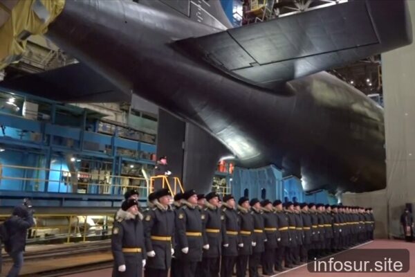 Rusia presentó un submarino nuclear que puede lanzar hipersónicos