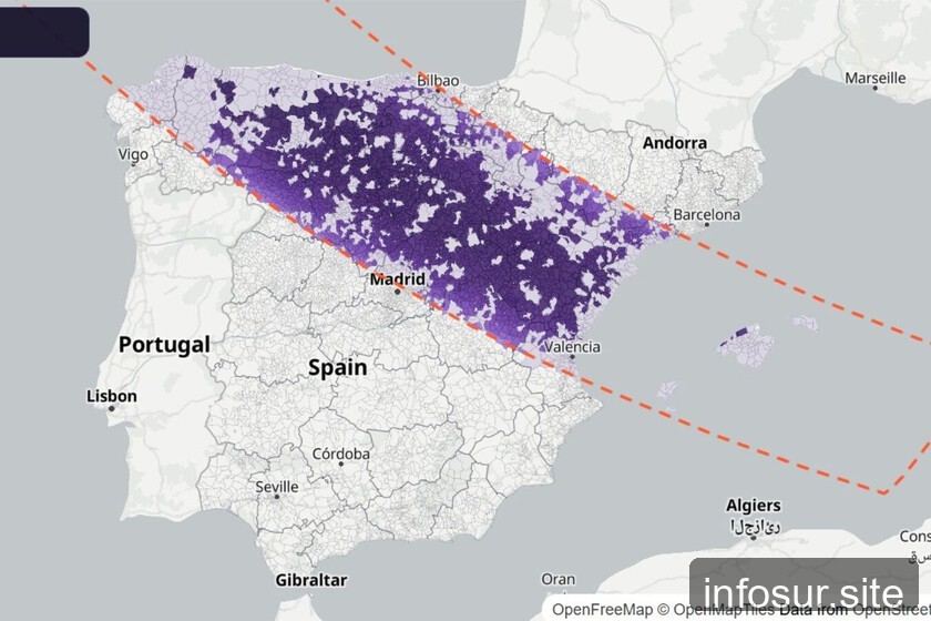 El mapa definitivo del eclipse del 12 de agosto: consulta duración y previsión por municipio