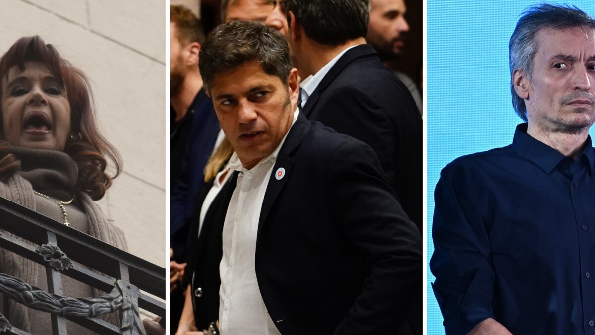 Cristina y Máximo Kirchner confrontan a Axel Kicillof en el seno del peronismo