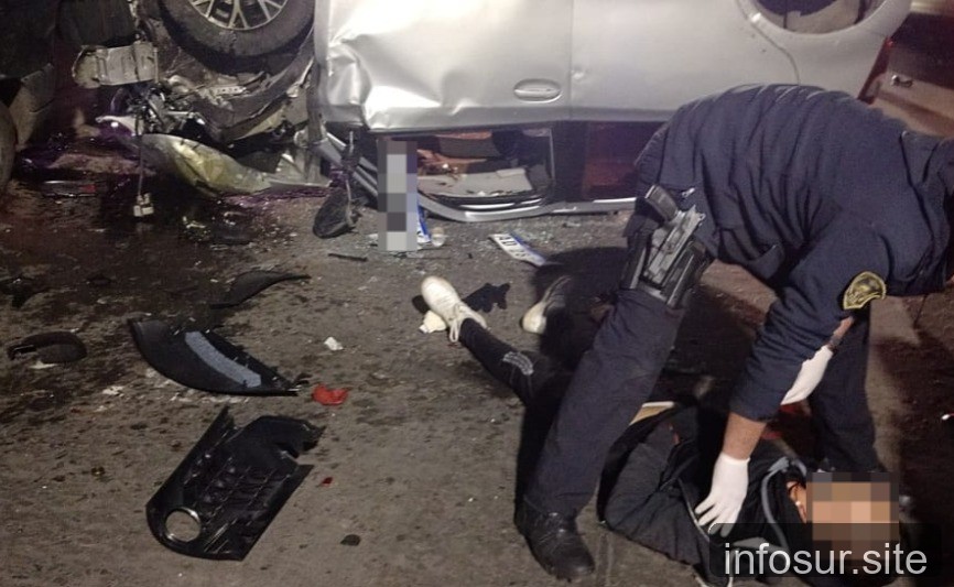 Robo, persecución, choque y vuelco en Lomas de Zamora