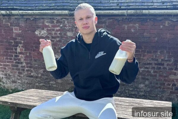 Leche cruda en la dieta de Haaland: autorizada para él, peligrosa para vos