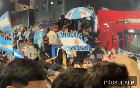 Vecinos del Conurbano celebraron el triunfo de la Selección