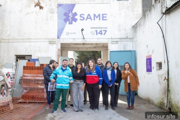 Avanza la refacción de la Central SAME en Quilmes