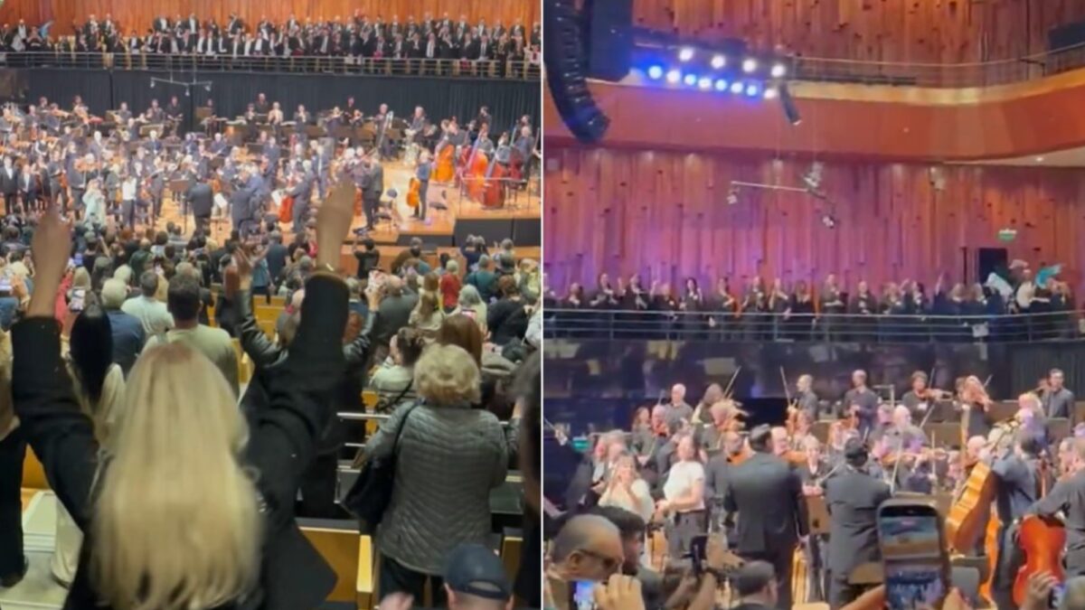 Orquesta del Colón tocó «Muchachos» como símbolo de unidad antes de la final