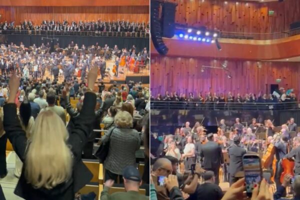 Orquesta del Colón tocó "Muchachos" como símbolo de unidad antes de la final
