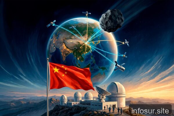 China anuncia sistema de defensa planetaria contra asteroides