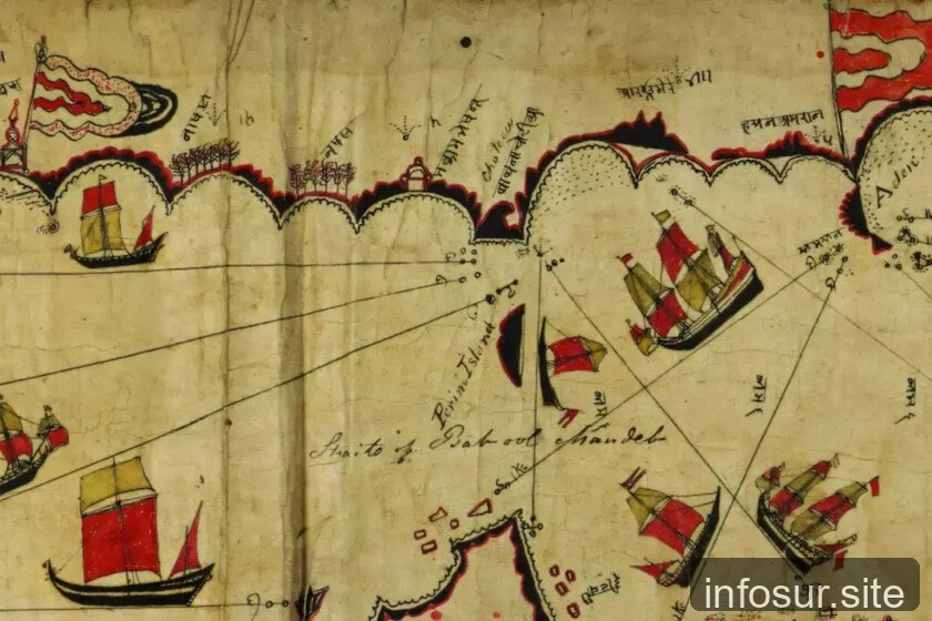 Una carta náutica de siglos revela cómo los mapas eran usados antes