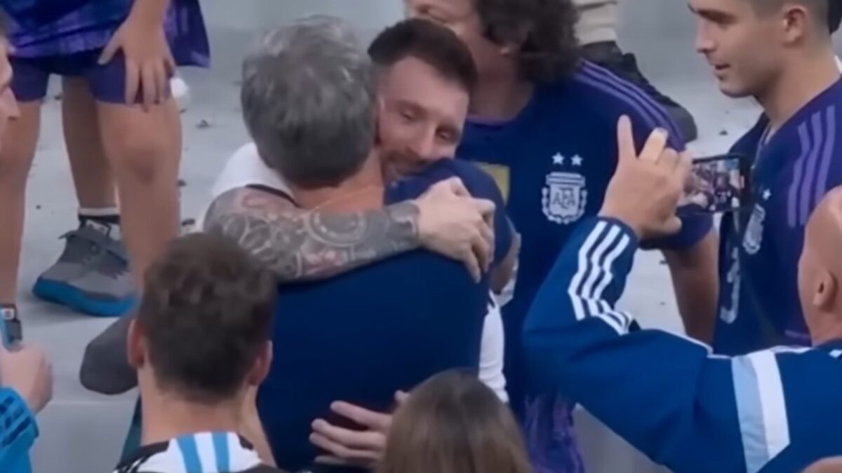 El emotivo abrazo de Lionel Messi y su padre en la final del Mundial 2026