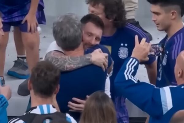 El emotivo abrazo de Lionel Messi y su padre en la final del Mundial 2026