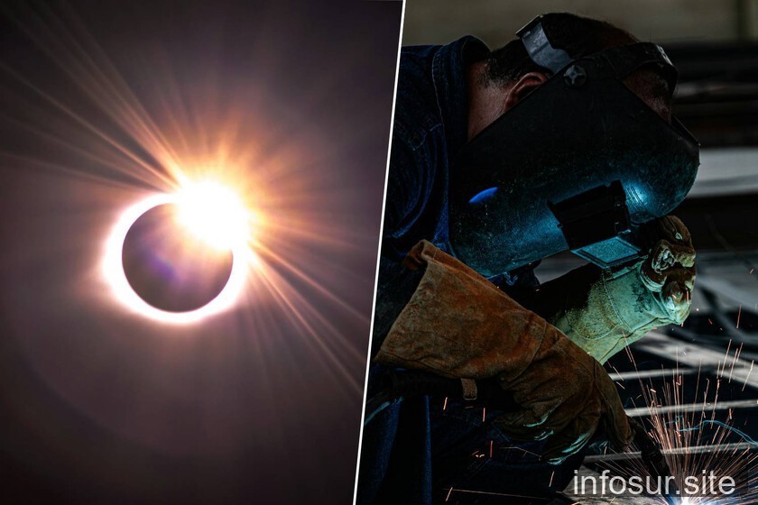 Alternativa para ver el eclipse: gafas de soldar con filtro DIN 14