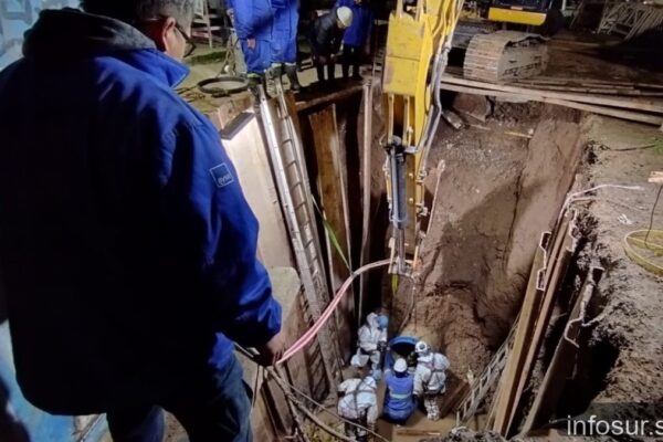 Repararon una cañería clave en Temperley y el servicio de agua comienza a normalizarse