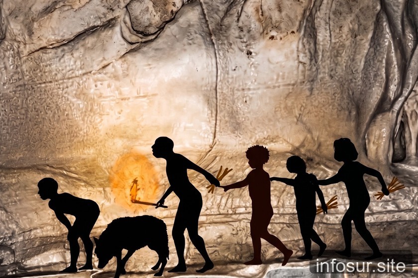 Cinco personas y un perro usaron ramitas de pino para iluminarse en una cueva hace 14.400 años