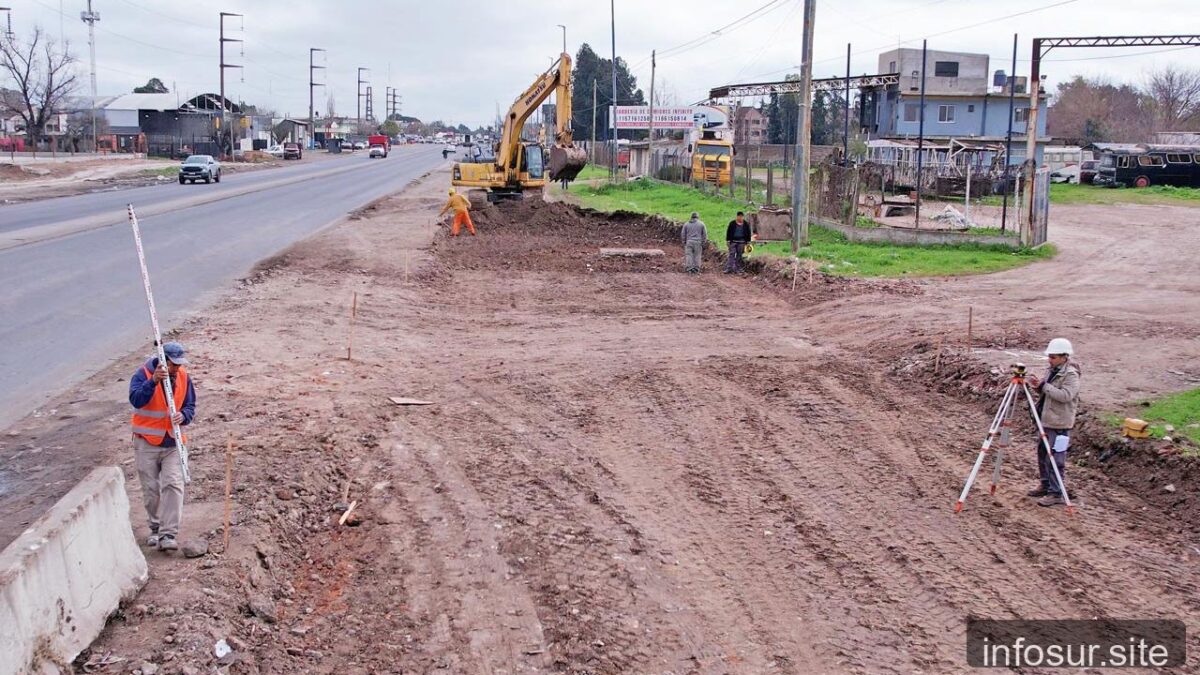 Avanza renovación integral de Ruta Provincial N° 4 en Almirante Brown