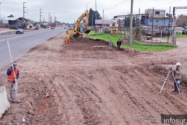 Avanza renovación integral de Ruta Provincial N° 4 en Almirante Brown