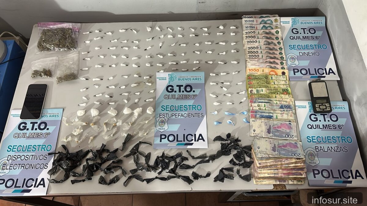 Detuvieron a «El Gordo» en Ezpeleta tras operativo antidrogas