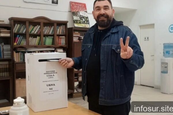 Lanús: Pintos se reelecto con 74% en la CTA y anunció mayor lucha contra el ajuste